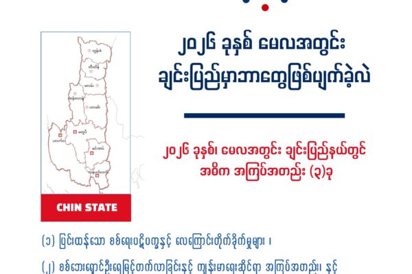 May 2026 Chin State Report